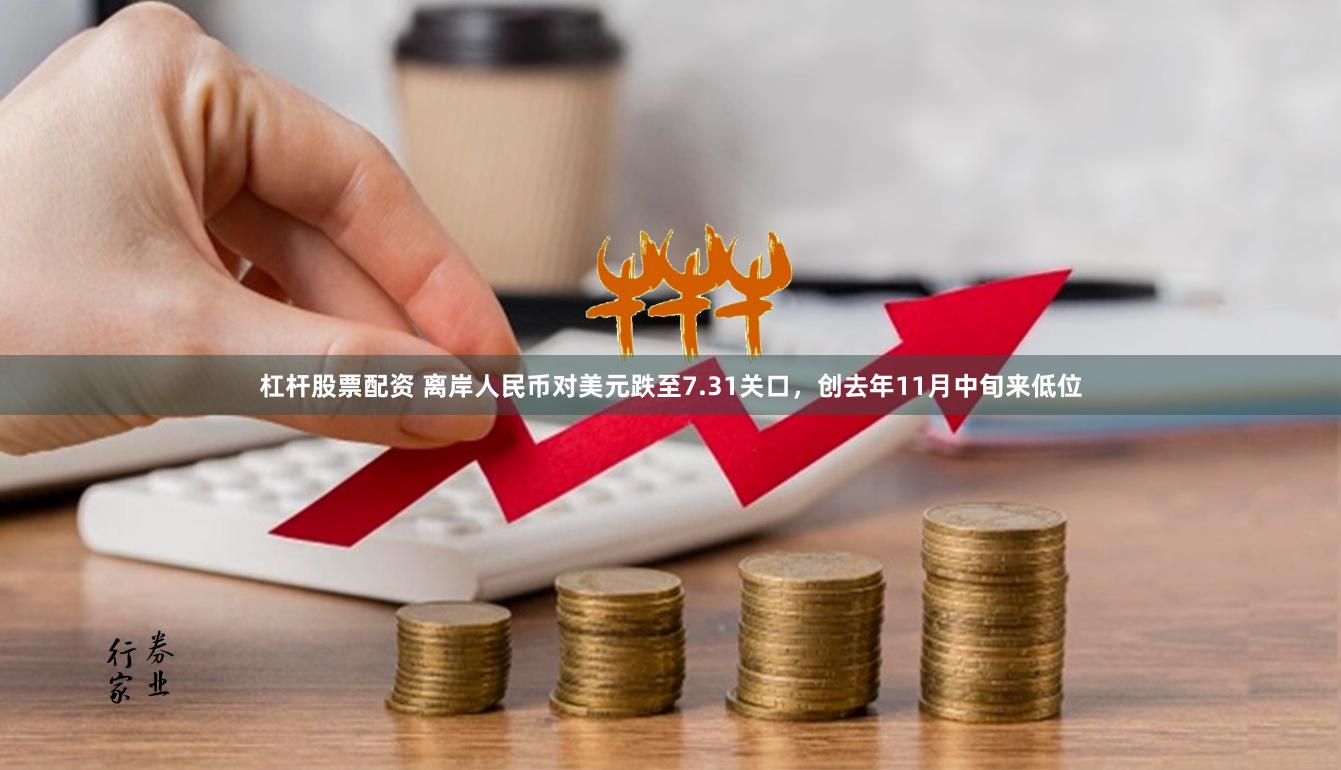 杠杆股票配资 离岸人民币对美元跌至7.31关口，创去年11月中旬来低位